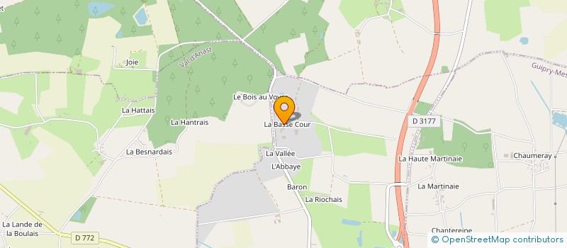 localisation de l'entreprise LA BASSE COUR PAVOINE à LOHEAC