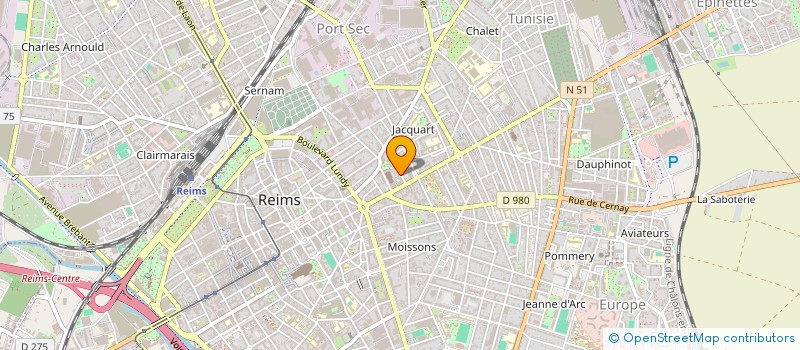 localisation de l'entreprise LA BASSE POTERIE  REIMS