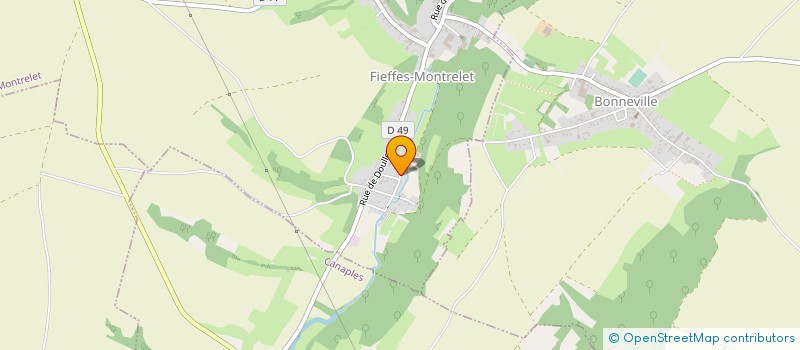 localisation de l'entreprise LA BASSE RUE 2023  FIEFFES-MONTRELET