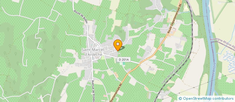 localisation de l'entreprise LA BASSE TUILERIE à SAINT MARCEL D'ARDECHE