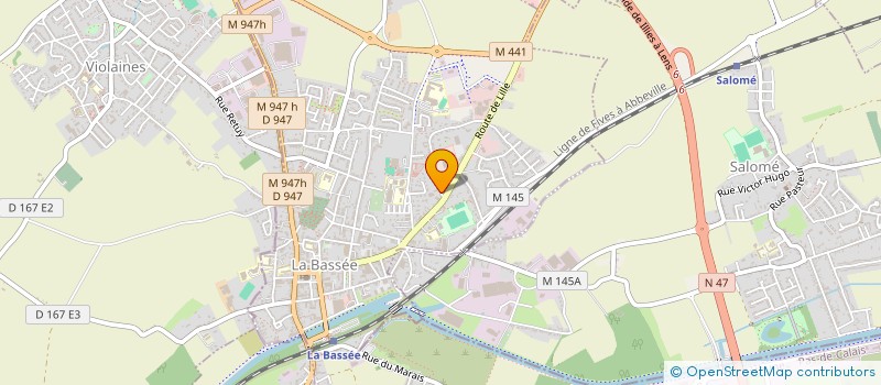 localisation de l'entreprise LA BASSEE JOUETS  LA BASSEE