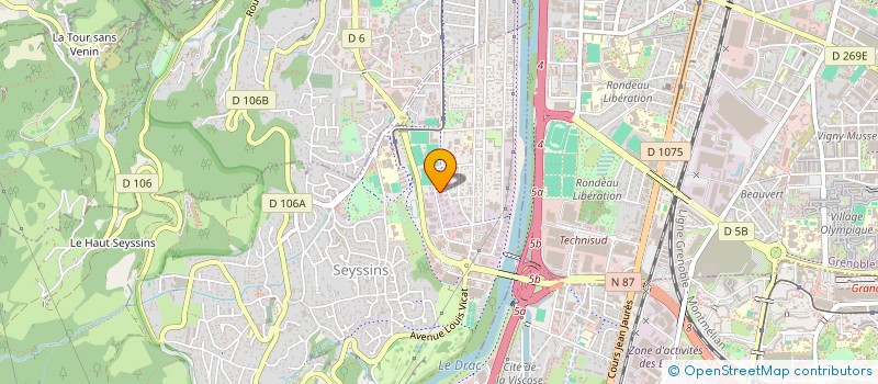 localisation de l'entreprise LA BAST BUILDING à SEYSSINS