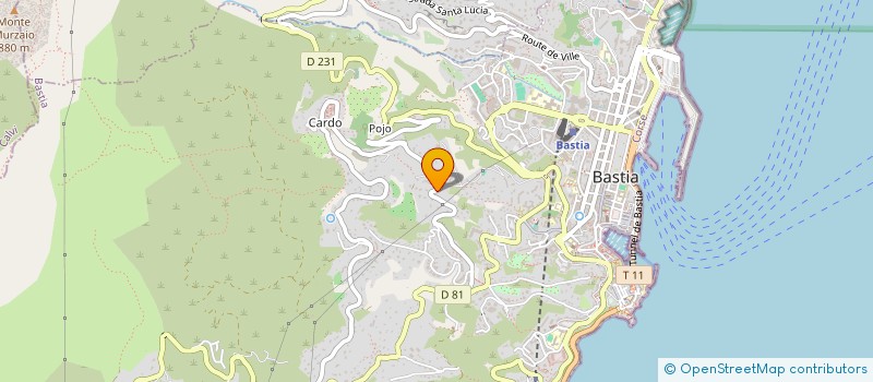 localisation de l'entreprise LA BASTIAISE à BASTIA