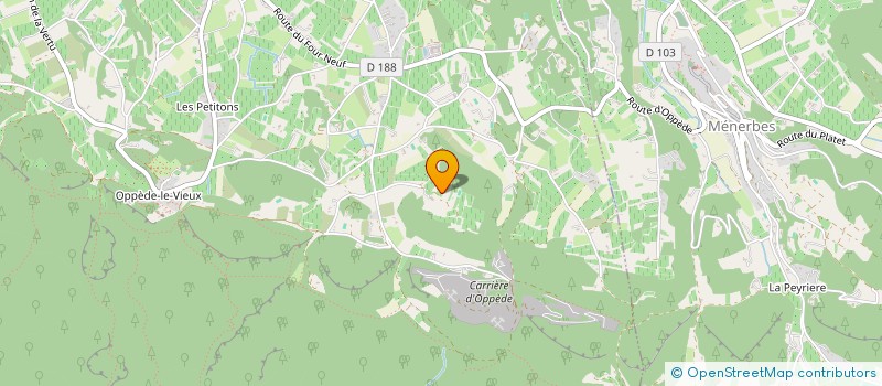 localisation de l'entreprise LA BASTIDE 1634  OPPEDE