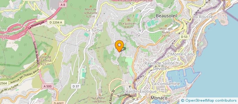 localisation de l'entreprise LA BASTIDE à LA TURBIE