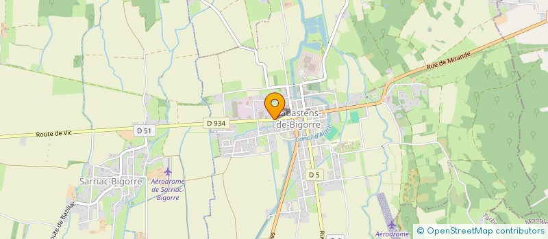 localisation de l'entreprise LA BASTIDE  RABASTENS-DE-BIGORRE