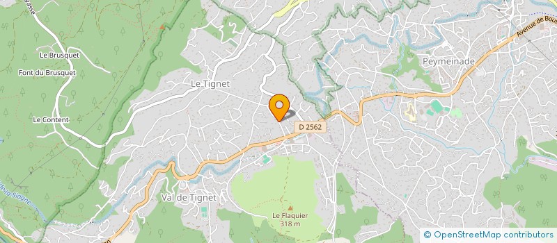 localisation de l'entreprise LA BASTIDE à LE TIGNET