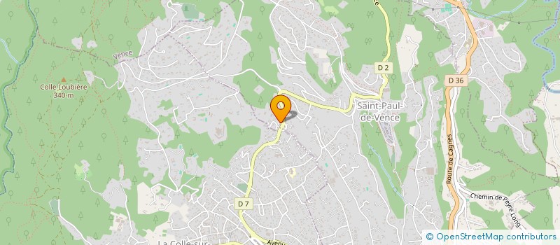 localisation de l'entreprise LA BASTIDE à SAINT-PAUL-DE-VENCE