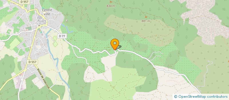 localisation de l'entreprise LA BASTIDE  AUPS