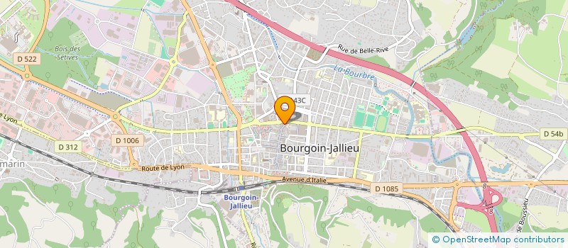 localisation de l'entreprise LA BASTIDE  BOURGOIN-JALLIEU