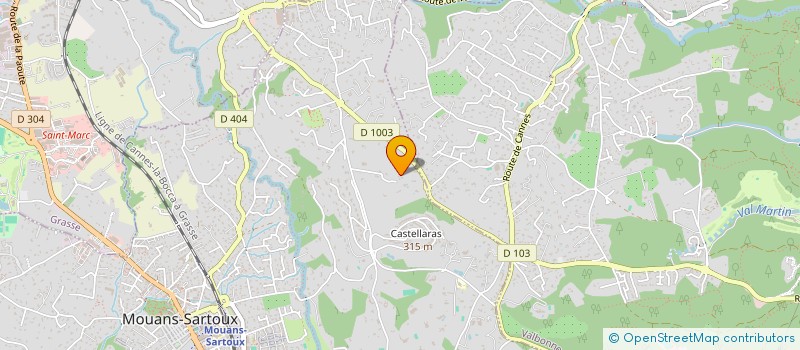 localisation de l'entreprise LA BASTIDE à MOUANS-SARTOUX