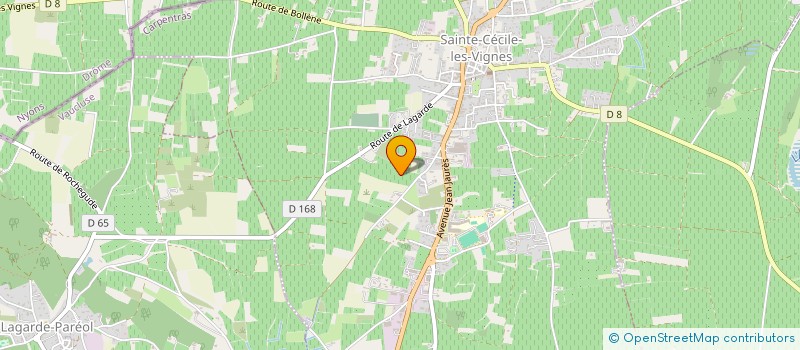 localisation de l'entreprise LA BASTIDE  SAINTE-CECILE-LES-VIGNES