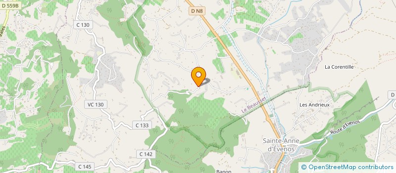 localisation de l'entreprise LA BASTIDE  LE BEAUSSET