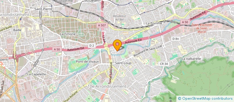 localisation de l'entreprise LA BASTIDE à MARSEILLE 10EME