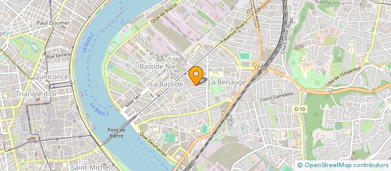 localisation de l'entreprise LA BASTIDE  BORDEAUX