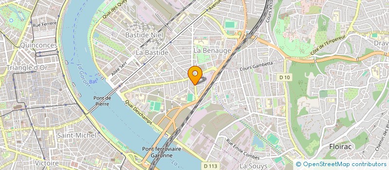 localisation de l'entreprise LA BASTIDE  BORDEAUX