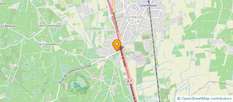 localisation de l'entreprise LA BASTIDE  COURTHEZON