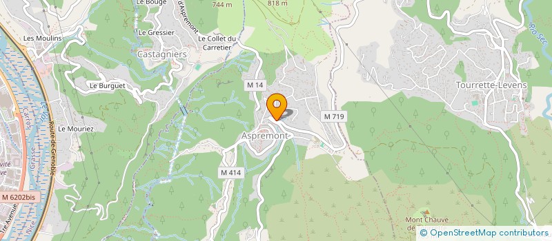 localisation de l'entreprise LA BASTIDE à ASPREMONT