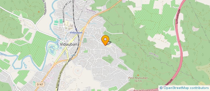 localisation de l'entreprise LA BASTIDE  VIDAUBAN