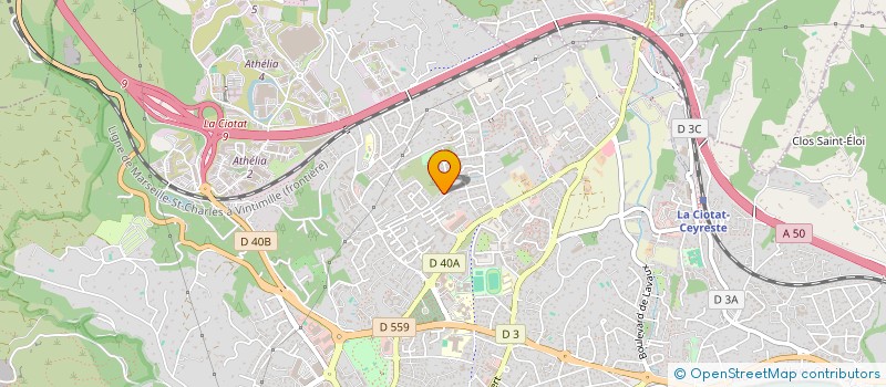 localisation de l'entreprise LA BASTIDE BLEUE  LA CIOTAT