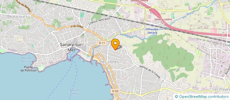 localisation de l'entreprise LA BASTIDE CONSTANT à SIX-FOURS-LES-PLAGES