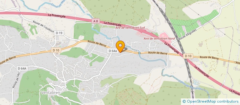 localisation de l'entreprise LA BASTIDE D'AURELIE à VENTABREN