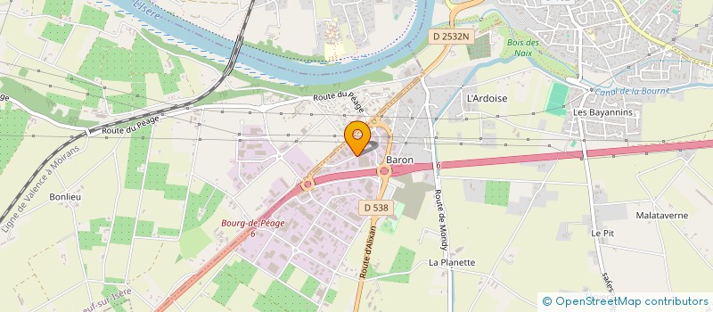 localisation de l'entreprise LA BASTIDE D'AVENIO  BOURG-DE-PEAGE