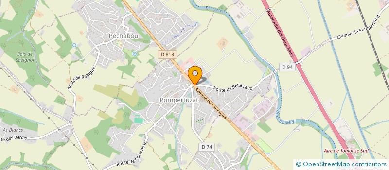 localisation de l'entreprise LA BASTIDE D'EN CABOS  LABASTIDE-BEAUVOIR