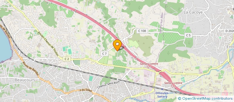 localisation de l'entreprise LA BASTIDE DAMBRINE à SANARY-SUR-MER