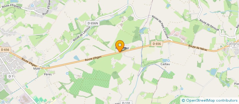 localisation de l'entreprise LA BASTIDE DE BARBASTE  NERAC