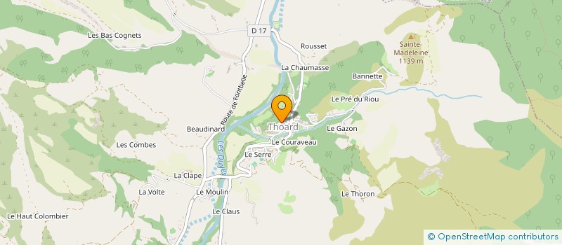 localisation de l'entreprise LA BASTIDE DE BARRAS  BARRAS