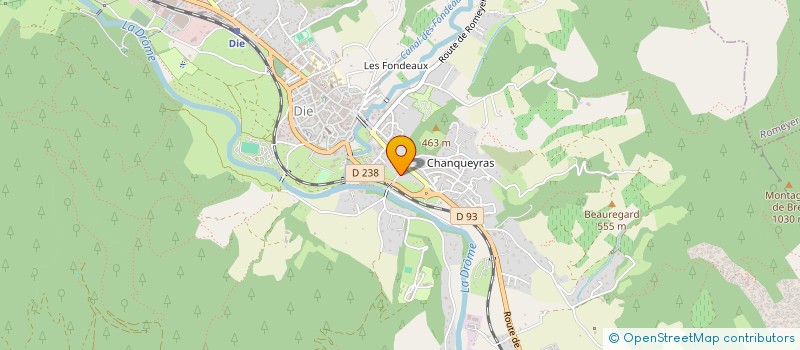 localisation de l'entreprise LA BASTIDE DE CECILE à DIE