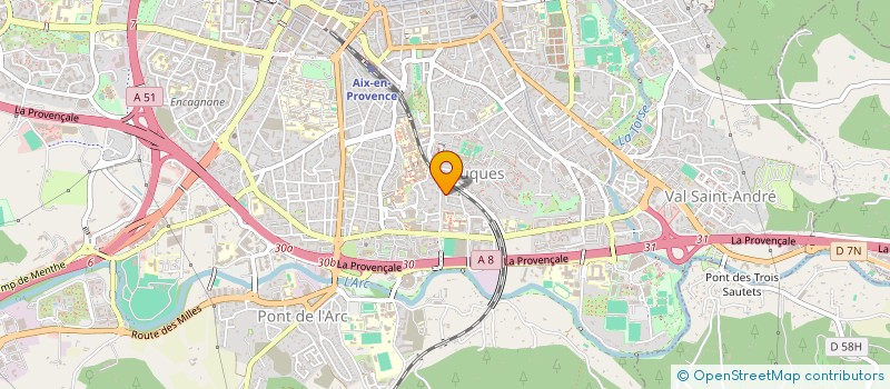 localisation de l'entreprise LA BASTIDE DE JOPA  AIX-EN-PROVENCE