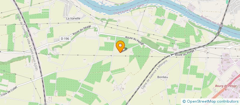 localisation de l'entreprise LA BASTIDE DE L OLIVERAIE à CHATEAUNEUF-SUR-ISERE