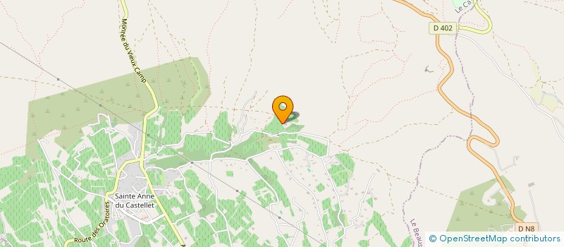 localisation de l'entreprise LA BASTIDE DE L'OLIVERAIE à LE CASTELLET