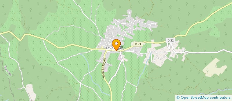 localisation de l'entreprise LA BASTIDE DE LA GRANDE ROQUETTE à MONTMEYAN