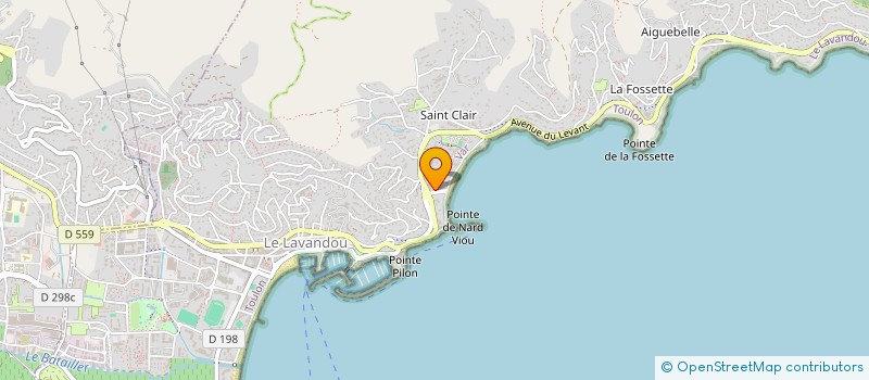 localisation de l'entreprise LA BASTIDE DE LA PLAGE à LE LAVANDOU