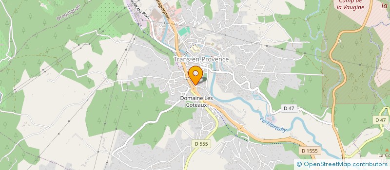 localisation de l'entreprise LA BASTIDE DE LA RAILLE à TRANS-EN-PROVENCE