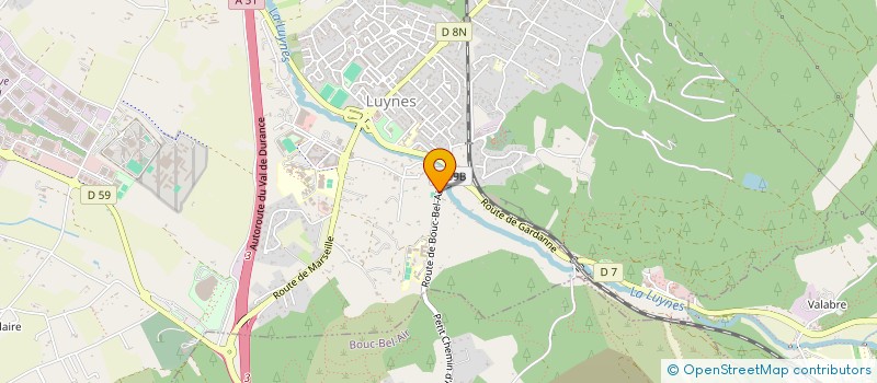 localisation de l'entreprise LA BASTIDE DE LUYNES à AIX-EN-PROVENCE