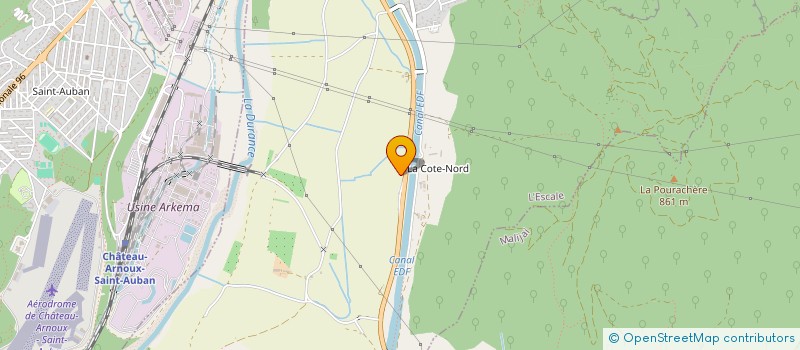 localisation de l'entreprise LA BASTIDE DE MALT à CHATEAU-ARNOUX-SAINT-AUBAN