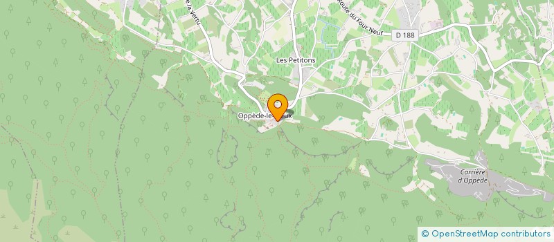 localisation de l'entreprise LA BASTIDE DE MATTHIAS  OPPEDE