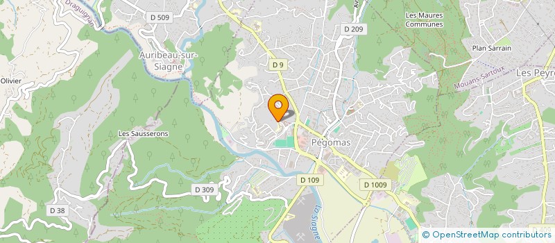 localisation de l'entreprise LA BASTIDE DE PEGOMAS  PEGOMAS