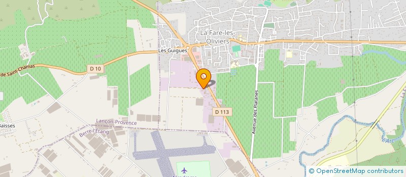 localisation de l'entreprise LA BASTIDE DE ROSALIE  LA FARE-LES-OLIVIERS