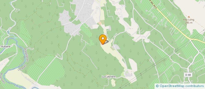 localisation de l'entreprise LA BASTIDE DE SAINTE ANNE  LORGUES