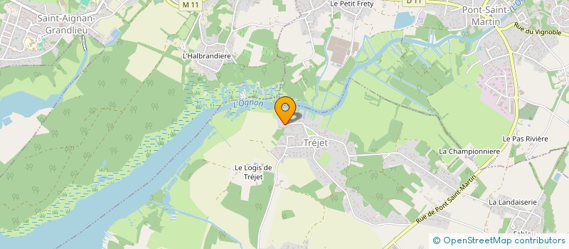 localisation de l'entreprise LA BASTIDE DE TREJET  NANTES