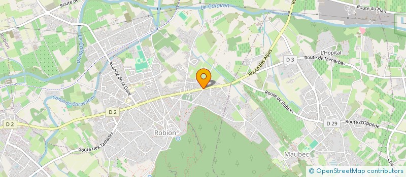 localisation de l'entreprise LA BASTIDE DES ALPILLES  ROBION