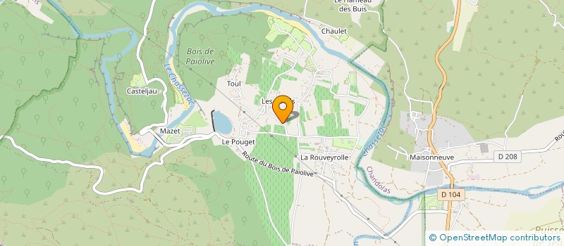 localisation de l'entreprise LA BASTIDE DES BORELS à BERRIAS ET CASTELJAU