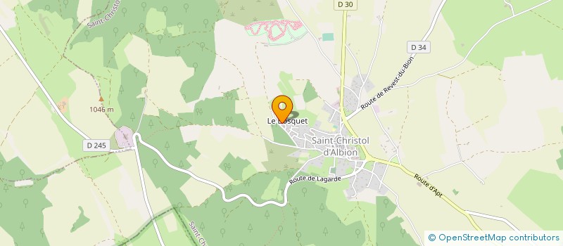 localisation de l'entreprise LA BASTIDE DES BOURGUETS  SAULT