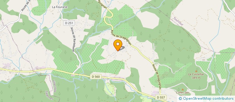 localisation de l'entreprise LA BASTIDE DES CADENIERES  VILLECROZE