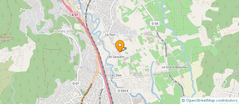 localisation de l'entreprise LA BASTIDE DES FLEURS  SOLLIES-PONT